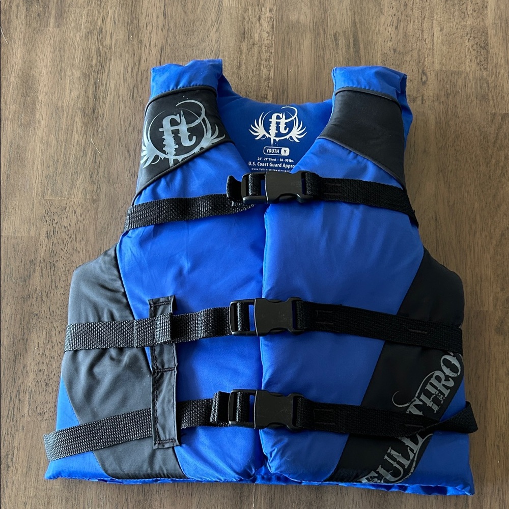 Kids Swim Vest - Blue and Black